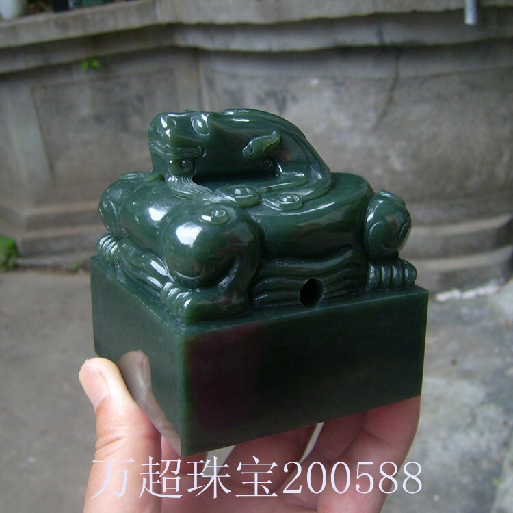 和田玉青玉印章玉玺二十五宝玺古风形钮定制专业印稿布局设计篆刻