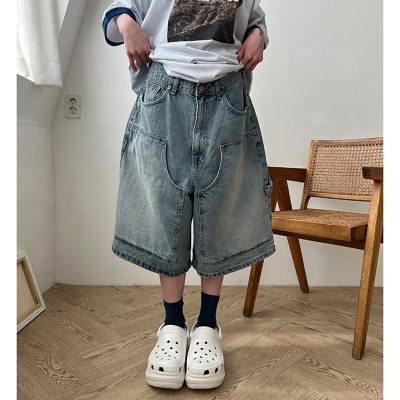 Localmansion韩代工装牛仔半腿裤