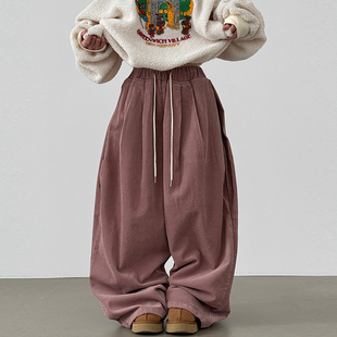 tuck balloon 长裤 corduroy unisex pin pants 韩代25 banding