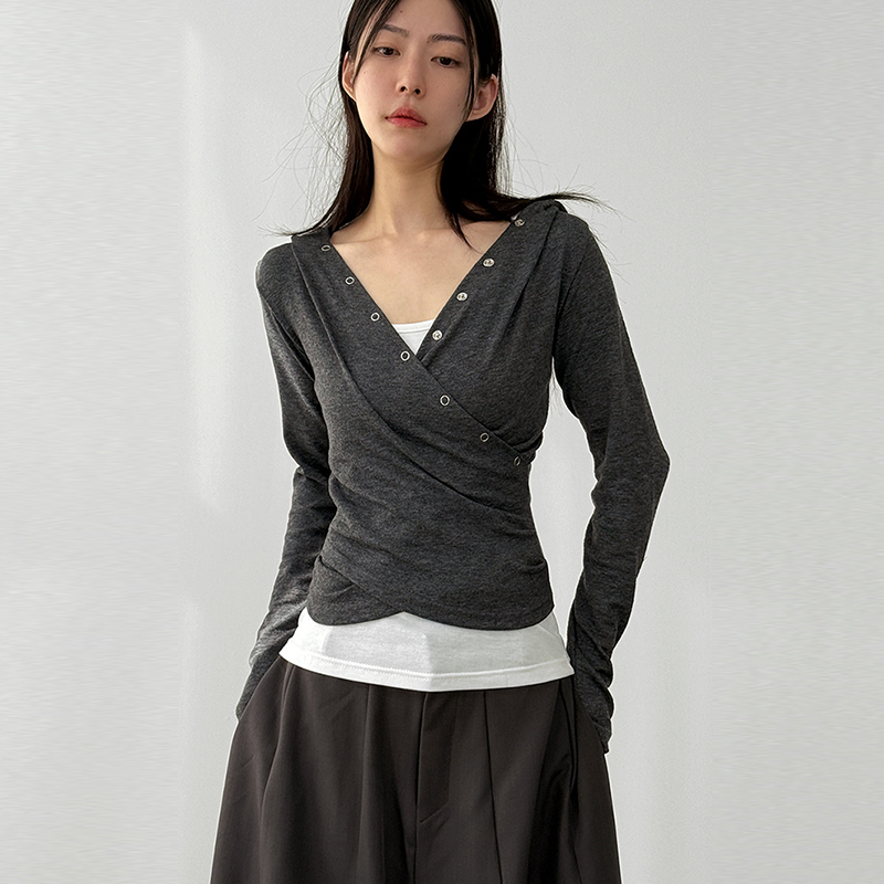 Localmansion韩代长袖连帽衫上衣