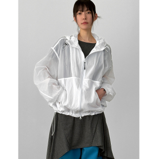 creased paper hood 韩国代购 unisex windbreaker 连帽外套 26A