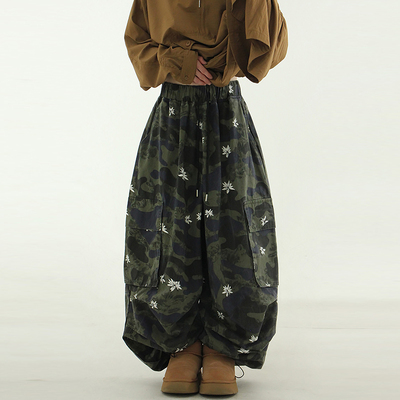 Localmansion韩代迷彩工装长裤