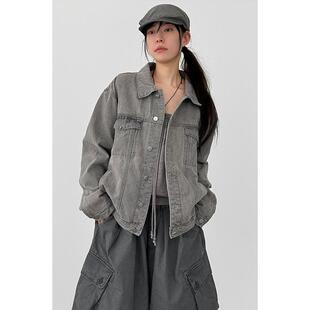 韩国代购26 trucker washed denim jacket (unisex)水洗牛仔夹克