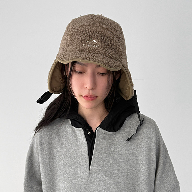 韩国代购25F/W reversible fleece trooper hat 百搭两面用护耳帽