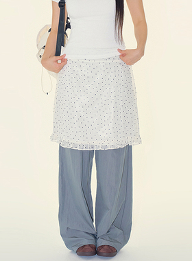 韩代Raucohouse Selique dot frill skirt 搭圆点半身裙复古休闲