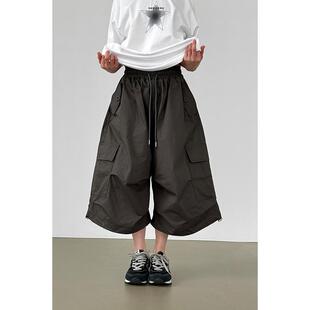 韩代cotton cargo string bermuda banding pants(unisex)半腿裤