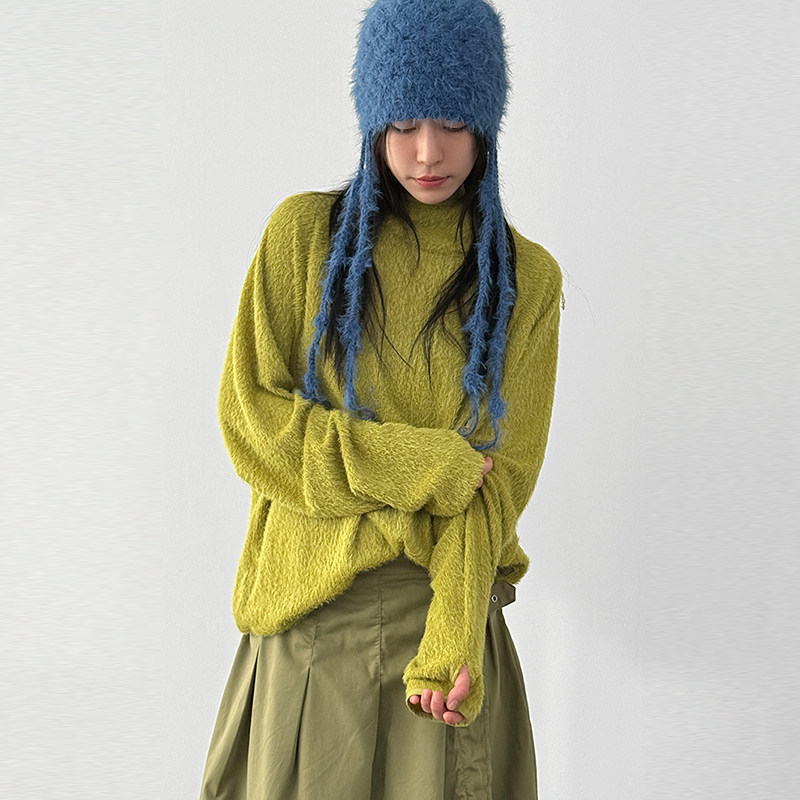 Localmansion韩代毛绒长袖卫衣