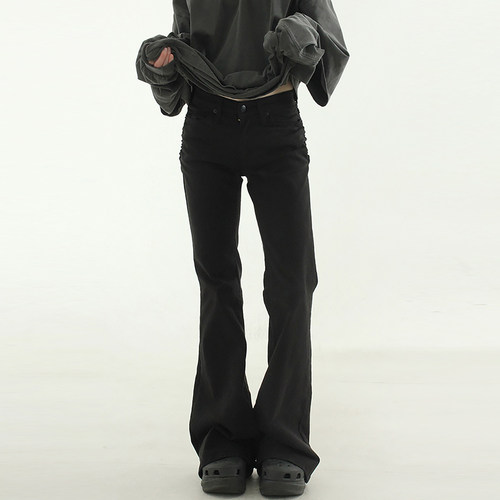 Localmansion韩代喇叭牛仔长裤