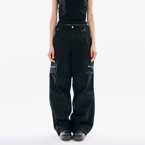 Raucohouse韩代百搭工装长裤