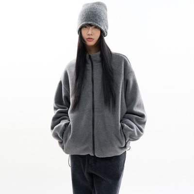 Raucohouse韩代高领摇粒绒外套
