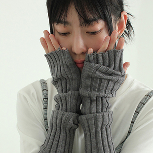 knit golgi hand warmer 露指针织手套百搭 韩国代购 设计师款