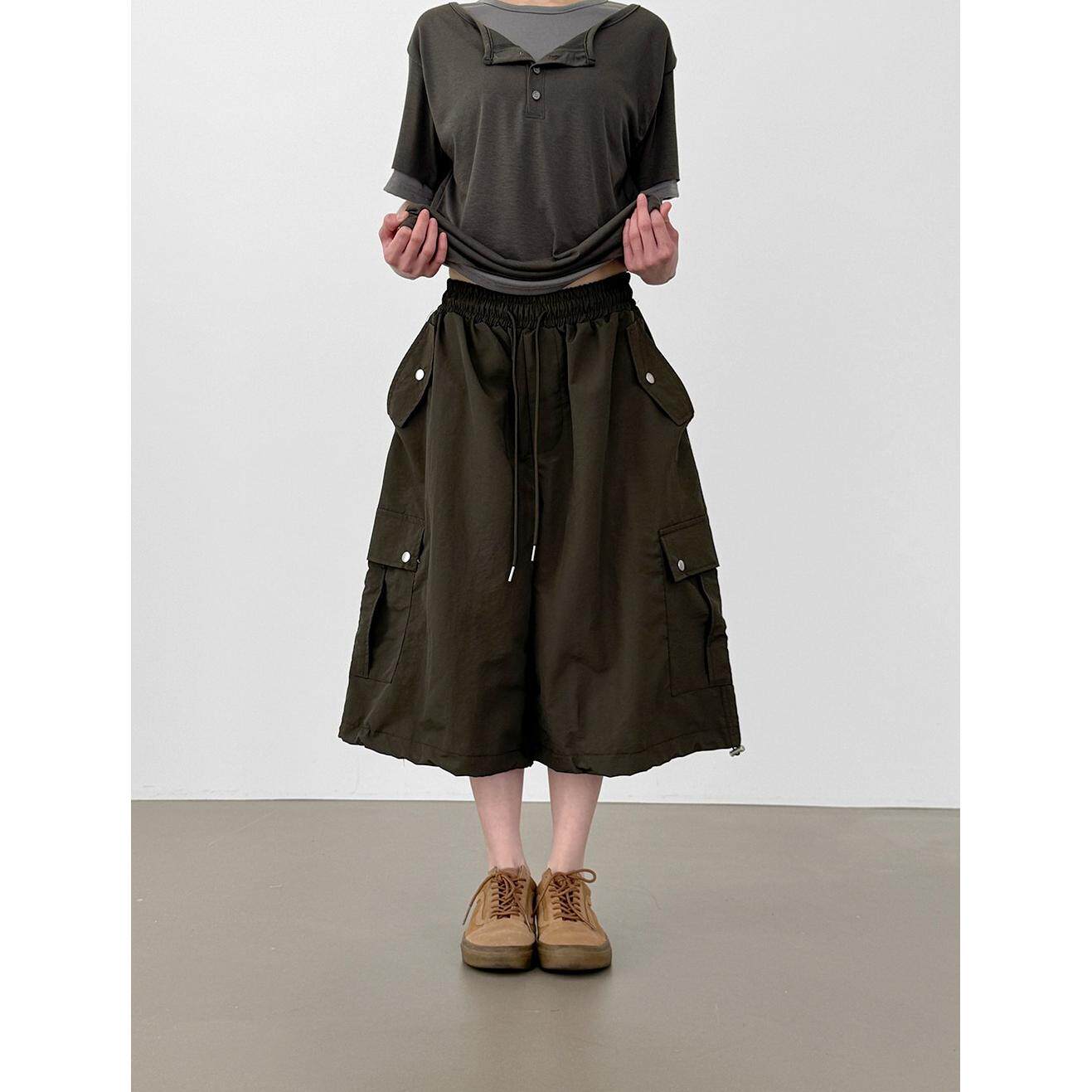韩国代购26paper cargo bermuda banding pants (unisex)工装短裤