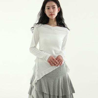 Localmansion韩代不规则长袖T恤