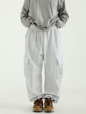 韩国代购 cargo pocket string banding pants (unisex)口袋卫裤