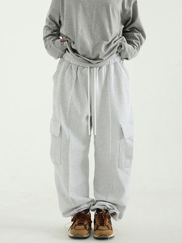 韩国代购 cargo pocket string banding pants (unisex)口袋卫裤