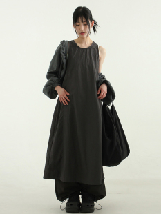 paper string sleeveless long 设计师连衣裙 国内现货 ops back