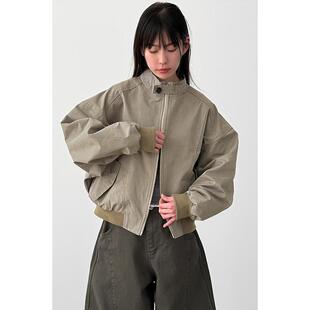 韩代26A/W raglan cotton cropped jacket (unisex)插肩夹克外套