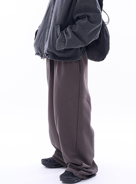 韩代Raucohouse Newport arch incision wide sweatpants 休闲裤