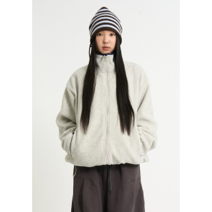 zip fleece jumper 宽松外套女 韩代Raucohouse 高领长袖 Naid
