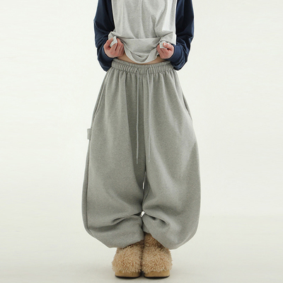 Localmansion韩代抽绳宽松长裤
