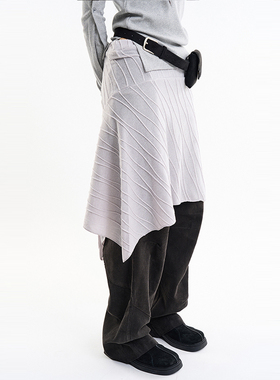 韩代Raucohouse Nina wave unbalanced banding wrap skirt半身裙