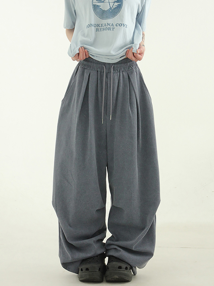 Localmansion韩代抽绳休闲长裤