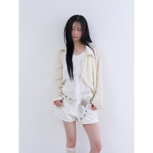lowear韩代不对称长袖衬衫