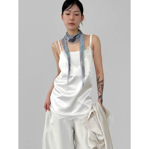 Localmansion韩代蕾丝吊带背心