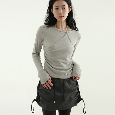 Localmansion韩代假两层打底长袖