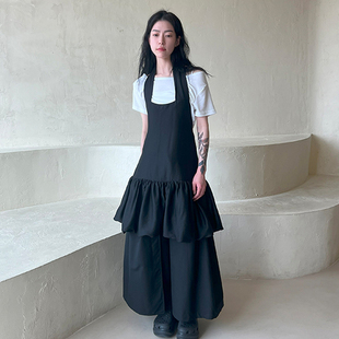 neck back ops 连衣裙 midi halter sleeveless 韩代25S open