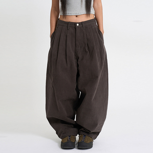 tuck fleece wide 韩代Raucohouse 宽松长裤 three pants Moren