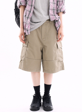 韩代Raucohouse Cachalot incision cargo bermuda pants 半腿裤
