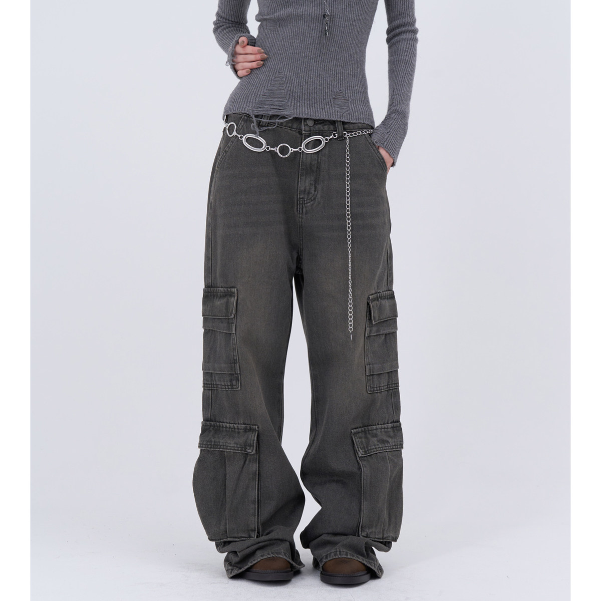 lowear韩代 smoky 4 pocket denim pants 设计师款水洗牛仔工装裤