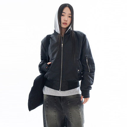 韩代Raucohouse Tonic flight crop jumper 飞行夹克外套棉服百搭