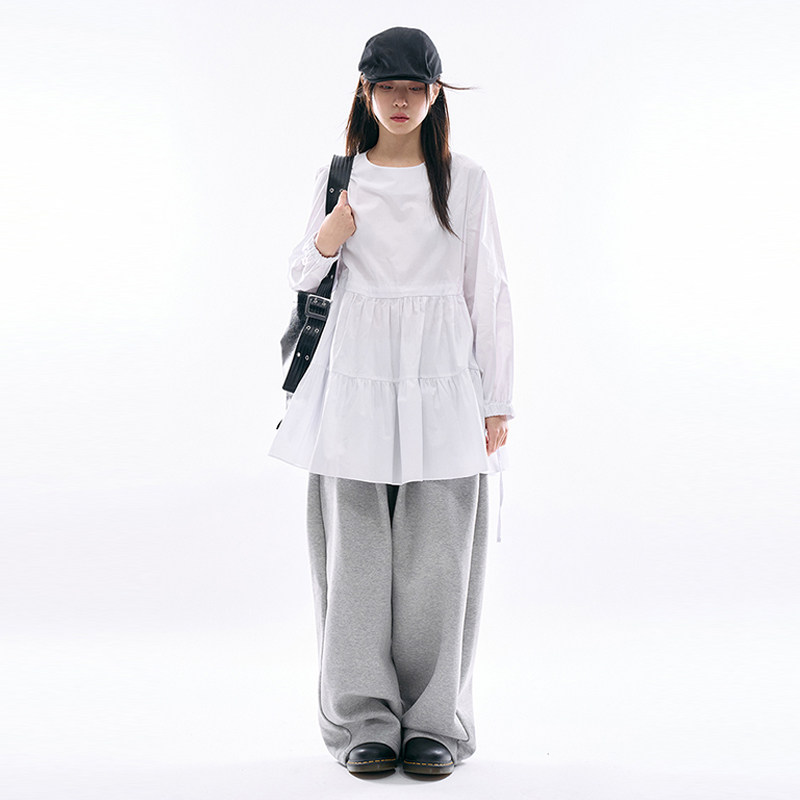 Raucohouse韩代长袖迷你连衣裙