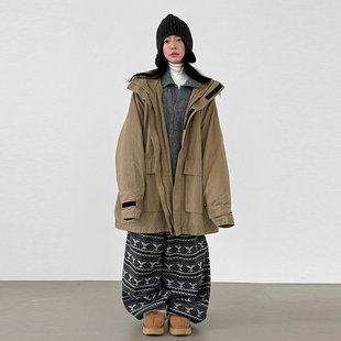 lined 3XL unisex 外套 jumper dumble half 韩代25F safari