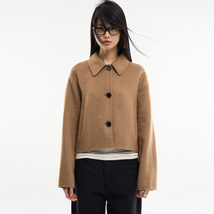 韩国代购Raucohouse Little handmade cashmere short jacket夹克
