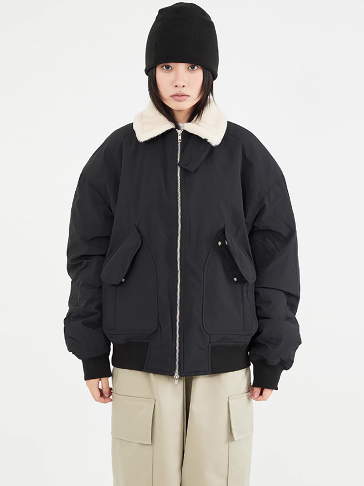 韩代 Raucohouse Multi pocket 2-way zip-up hunting jumper棉服
