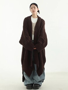国内现货！23 oversize long cardigan 设计师款宽松针织长衫外套