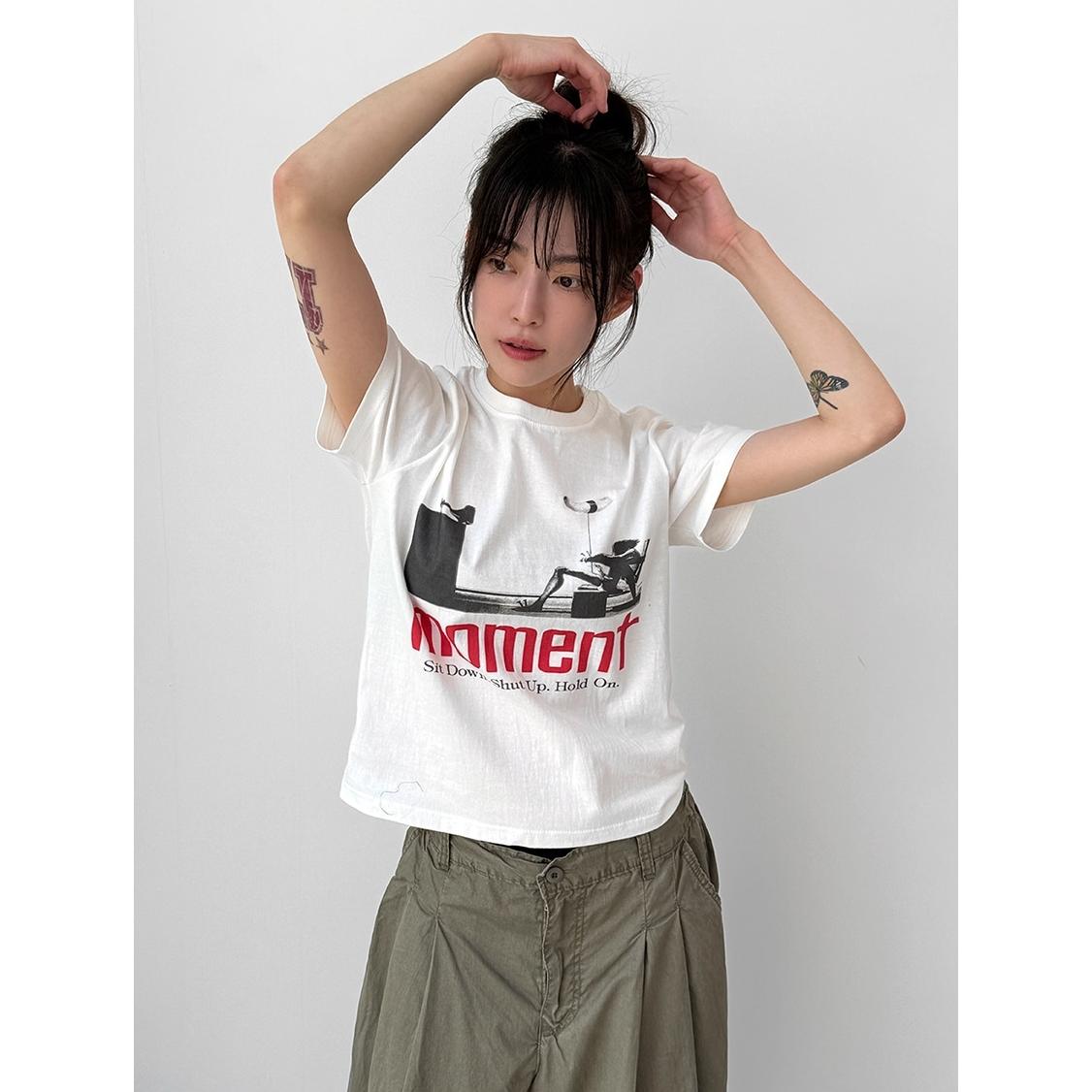 Localmansion韩代字母印花短袖T