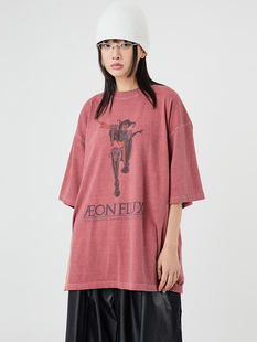 printing pigment over 韩代Raucohouse shirt flux T恤 Aeon