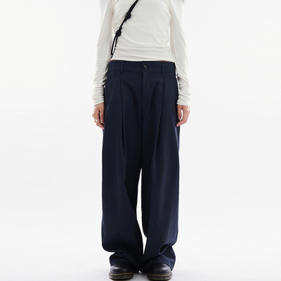 Raucohouse韩代复古休闲长裤