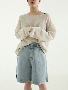 mild knit unisex 韩国代购 针织衫 fit 设计师春夏薄款 男女 over