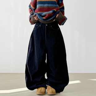 韩国代购 pants 百搭宽松长裤 wide 设计师款 velour 25F unisex