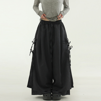Localmansion韩代抽绳宽松长裤