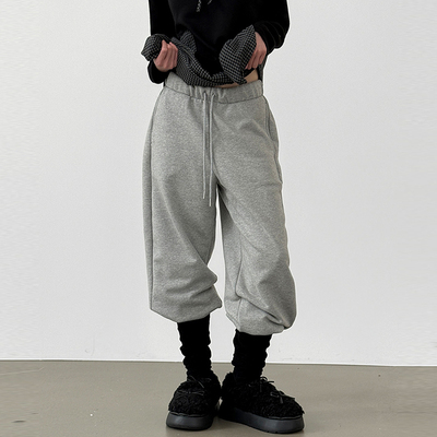 Localmansion韩代抽绳卫裤