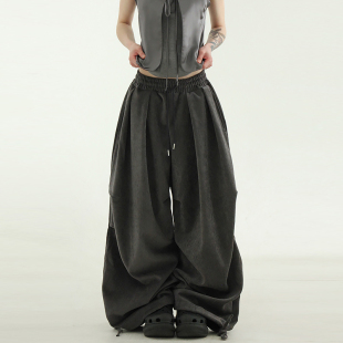 balloon 捏褶长裤 pants banding tuck pin cozy 24F 韩国代购