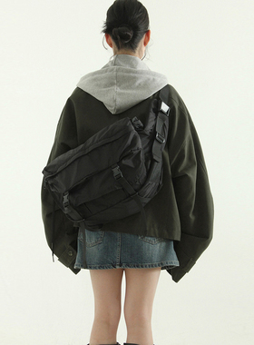 韩国代购 multi pocket cross bag 多口袋机能邮差包单肩男女同款