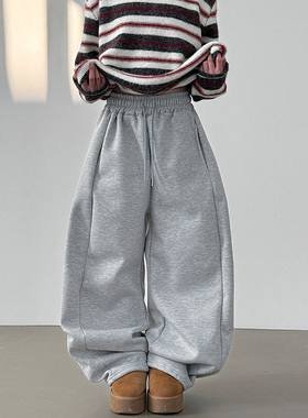 韩代napping-lined section balloon banding pants (unisex)卫裤