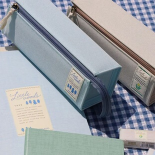 日本KOKUYO国誉笔袋木野梦境限定对开方形男女生大容量文具铅笔袋